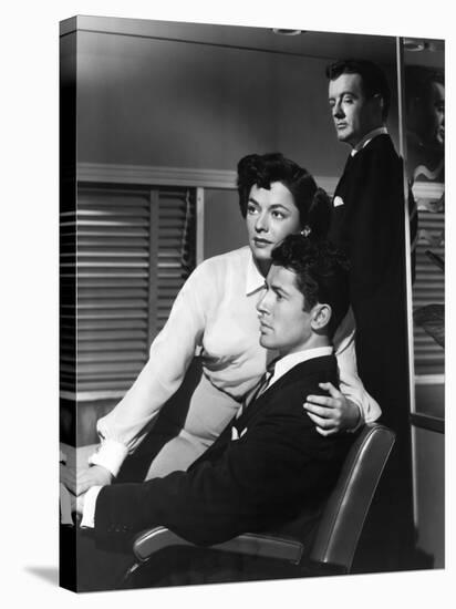 L'Inconnu du Nord-Express STRANGERS ON A TRAIN by AlfredHitchcock with Ruth Roman, Farley Granger a-null-Stretched Canvas