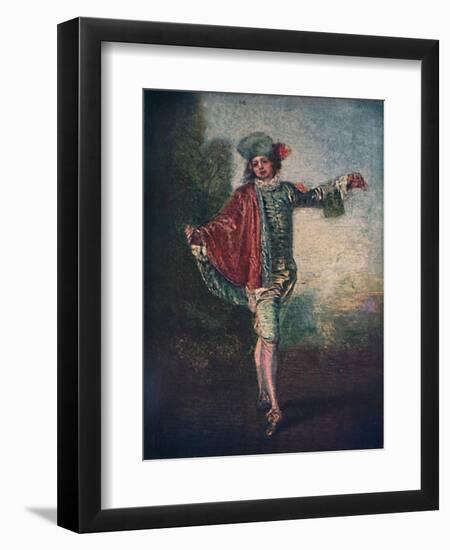 'L'Indifferent', c1717, (1911)-Jean-Antoine Watteau-Framed Giclee Print