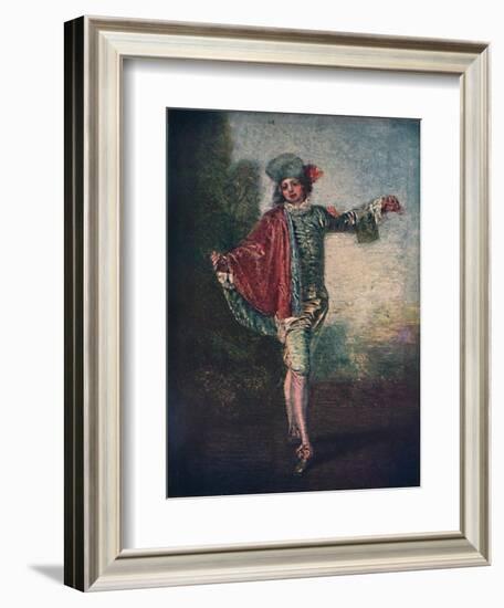 'L'Indifferent', c1717, (1911)-Jean-Antoine Watteau-Framed Giclee Print