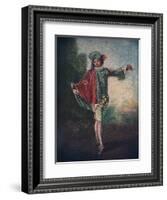 'L'Indifferent', c1717, (1911)-Jean-Antoine Watteau-Framed Giclee Print