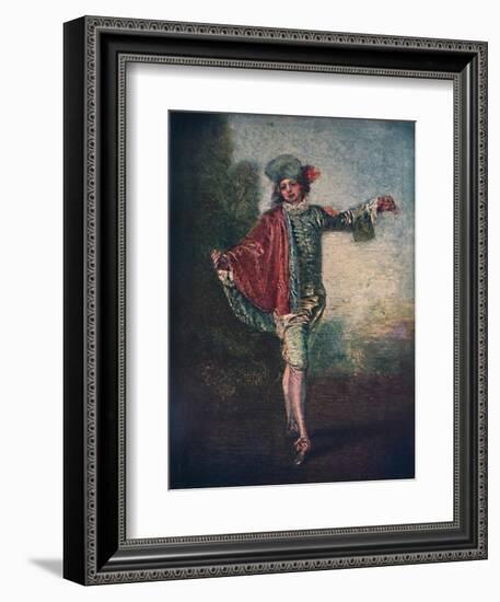 'L'Indifferent', c1717, (1911)-Jean-Antoine Watteau-Framed Giclee Print