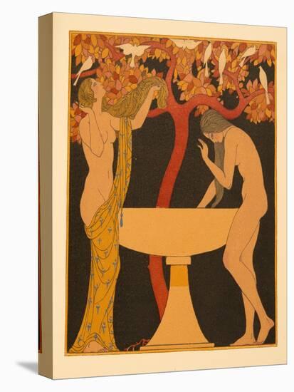 L'indifferent, Illustration from Les Chansons De Bilitis, by Pierre Louys, Pub. 1922 (Pochoir Print-Georges Barbier-Stretched Canvas