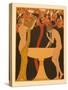 L'indifferent, Illustration from Les Chansons De Bilitis, by Pierre Louys, Pub. 1922 (Pochoir Print-Georges Barbier-Stretched Canvas