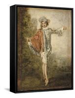 L'Indifférent-Jean Antoine Watteau-Framed Stretched Canvas