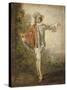 L'Indifférent-Jean Antoine Watteau-Stretched Canvas