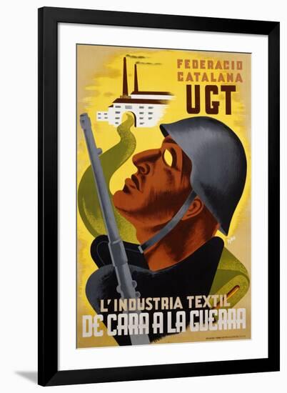 L'Industria Textil De Cara a La Guerra Poster-null-Framed Giclee Print