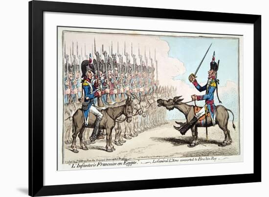 L'Infanterie Francaise En Egypte-James Gillray-Framed Giclee Print