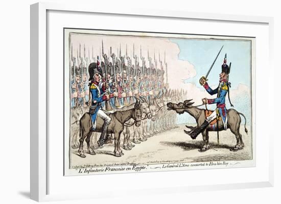 L'Infanterie Francaise En Egypte-James Gillray-Framed Giclee Print