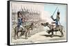 L'Infanterie Francaise En Egypte-James Gillray-Framed Stretched Canvas