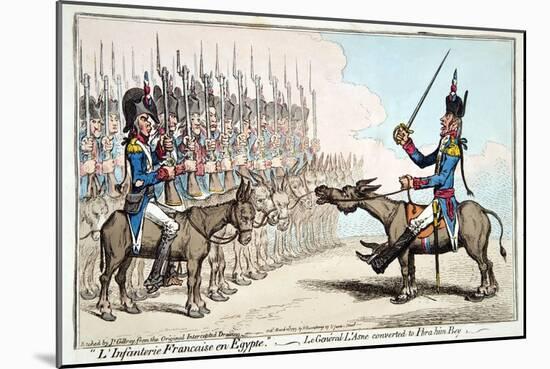 L'Infanterie Francaise En Egypte-James Gillray-Mounted Giclee Print