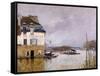 L'inondation à Port Marly-Alfred Sisley-Framed Stretched Canvas
