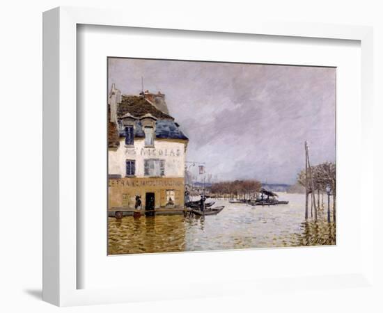 L'inondation à Port Marly-Alfred Sisley-Framed Giclee Print