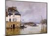 L'inondation à Port Marly-Alfred Sisley-Mounted Giclee Print