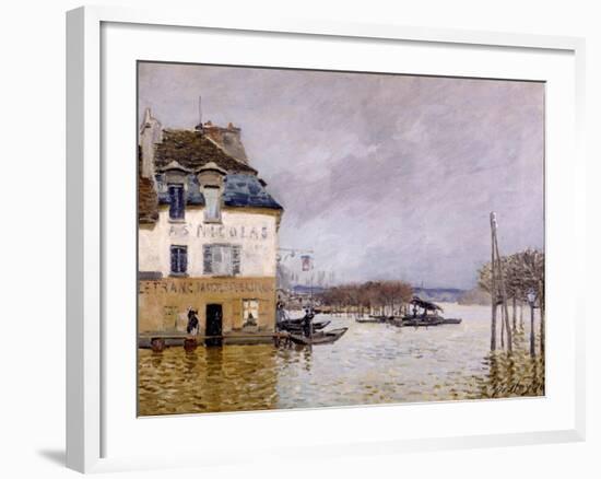 L'inondation à Port Marly-Alfred Sisley-Framed Giclee Print