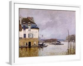 L'inondation à Port Marly-Alfred Sisley-Framed Giclee Print