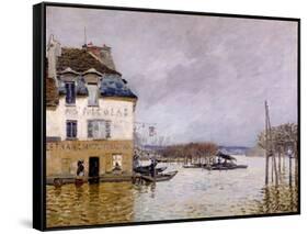 L'inondation à Port Marly-Alfred Sisley-Framed Stretched Canvas