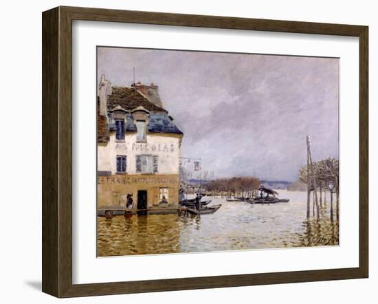 L'inondation à Port Marly-Alfred Sisley-Framed Giclee Print