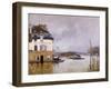 L'inondation à Port Marly-Alfred Sisley-Framed Giclee Print