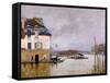 L'inondation à Port Marly-Alfred Sisley-Framed Stretched Canvas