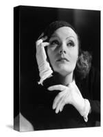 L'inspiratrice INSPIRATION by Clarence Brown with Greta Garbo, 1931 (b/w photo)-null-Stretched Canvas