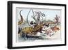 L'Insurrection De L'Institut Amphibie' or the Pursuit of Knowledge-James Gillray-Framed Giclee Print