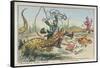 L'Insurrection De L'Institut Amphibie' or the Pursuit of Knowledge-James Gillray-Framed Stretched Canvas