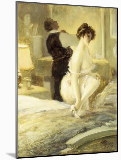 L'Intimite, 1906-Albert Guillaume-Mounted Giclee Print