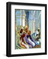 L'Invocation (La Prier) (Prayer of Invocation), 1918-Etienne Dinet-Framed Premium Giclee Print