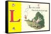 L is for Lamb-null-Framed Stretched Canvas