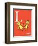 L is for Laugh (red)-Theodor (Dr. Seuss) Geisel-Framed Art Print