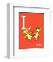 L is for Laugh (red)-Theodor (Dr. Seuss) Geisel-Framed Art Print