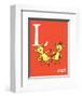 L is for Laugh (red)-Theodor (Dr. Seuss) Geisel-Framed Art Print