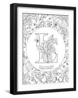 L is for Lily of the Valley-Heather Rosas-Framed Art Print
