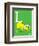 L is for Lion (green)-Theodor (Dr. Seuss) Geisel-Framed Art Print