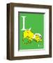 L is for Lion (green)-Theodor (Dr. Seuss) Geisel-Framed Art Print