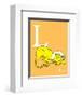 L is for Lion (orange)-Theodor (Dr. Seuss) Geisel-Framed Art Print