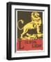 L is for Lion-null-Framed Art Print