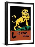 L is for Lion-Charles Buckles Falls-Framed Art Print