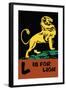 L is for Lion-Charles Buckles Falls-Framed Art Print