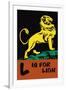L is for Lion-Charles Buckles Falls-Framed Art Print