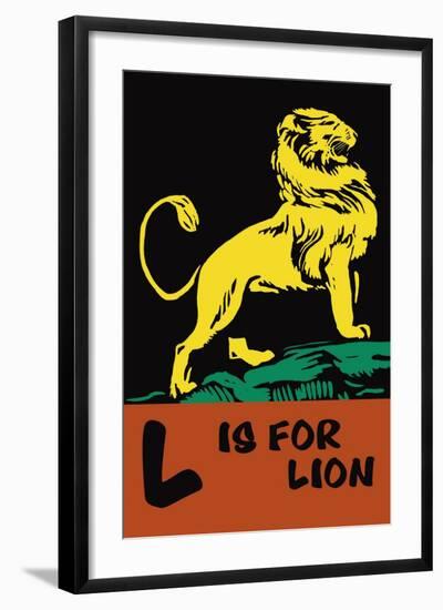 L is for Lion-Charles Buckles Falls-Framed Art Print