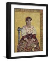 L'Italienne, 1887-Vincent van Gogh-Framed Giclee Print