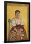 L'Italienne The Italian Woman. Date/Period: 1887. Painting. Oil on canvas. Height: 810 mm (31.88...-Vicent van Gogh-Framed Poster