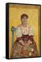 L'Italienne The Italian Woman. Date/Period: 1887. Painting. Oil on canvas. Height: 810 mm (31.88...-Vicent van Gogh-Framed Stretched Canvas