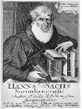 Hans Sachs, German Meistersinger (Mastersinge), Poet, Playwright and Shoemaker, 1623-L Kilina-Framed Stretched Canvas