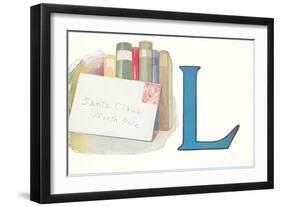L, Letter to Santa Claus-null-Framed Art Print