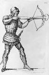 Engraving of a Knight Aiming a Crossbow-L. Massard-Giclee Print