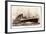 L.N.E.R, R.M.S Malines, Steamer, London and North East-null-Framed Giclee Print