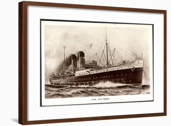 L.N.E.R, R.M.S Malines, Steamer, London and North East-null-Framed Giclee Print