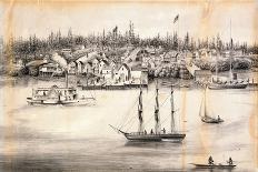 "View of Steilacoom, W.T.", 1860-L. Nagel-Stretched Canvas